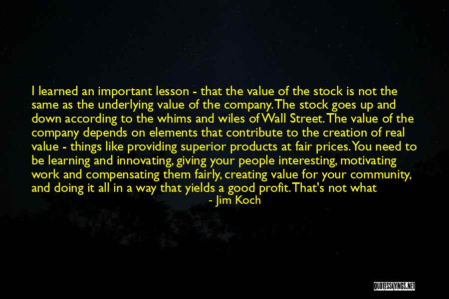 Jim Profit Quotes By Jim Koch