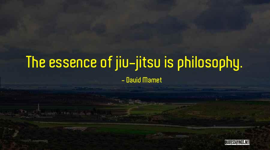 Jiu Jitsu Quotes By David Mamet