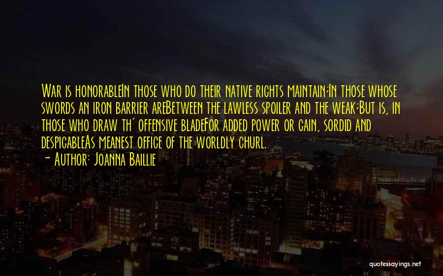 Joanna Baillie Quotes 2266717