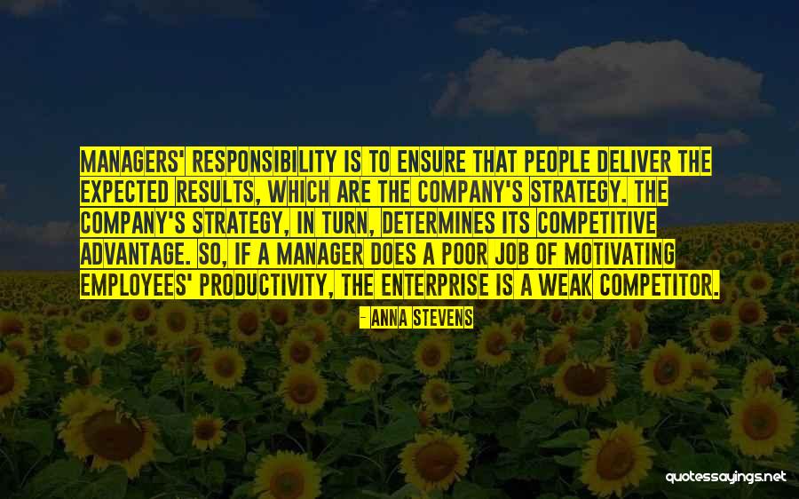 Job And Success Quotes By Anna Stevens