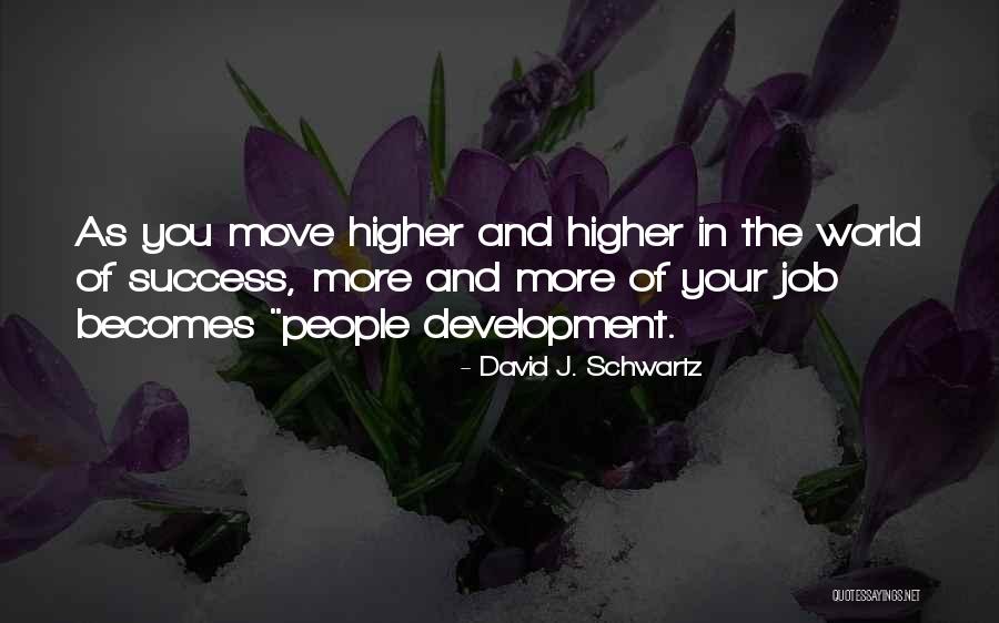 Job And Success Quotes By David J. Schwartz