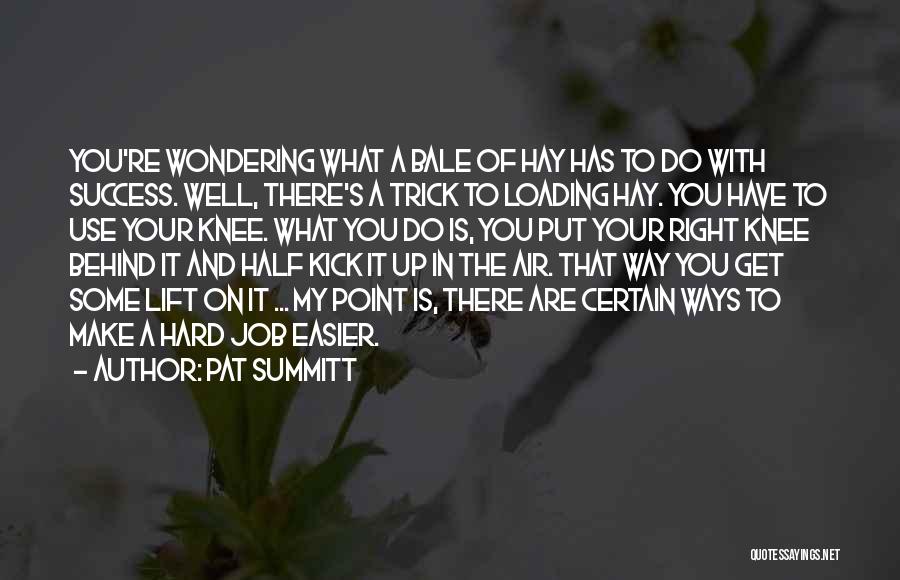 Job And Success Quotes By Pat Summitt