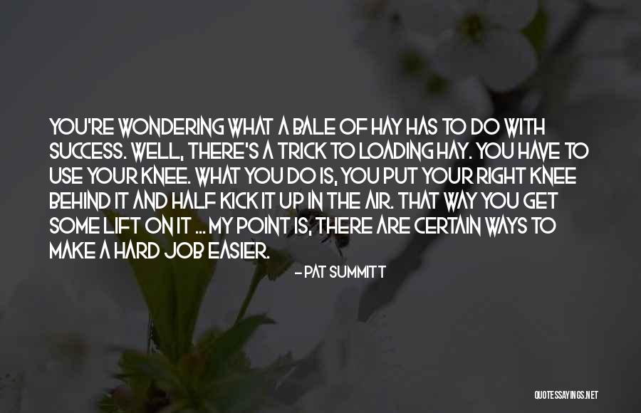 Job And Success Quotes By Pat Summitt