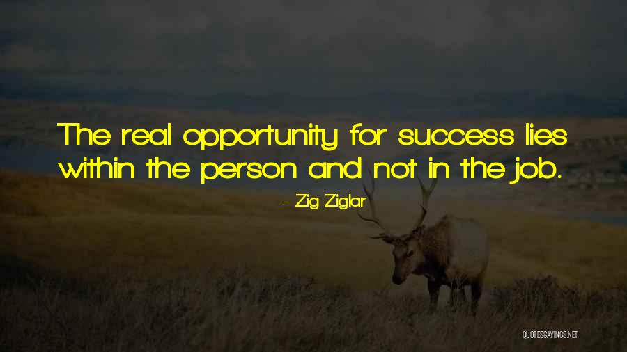 Job And Success Quotes By Zig Ziglar