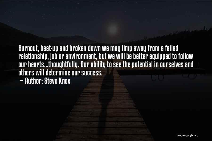 Job Burnout Quotes By Steve Knox