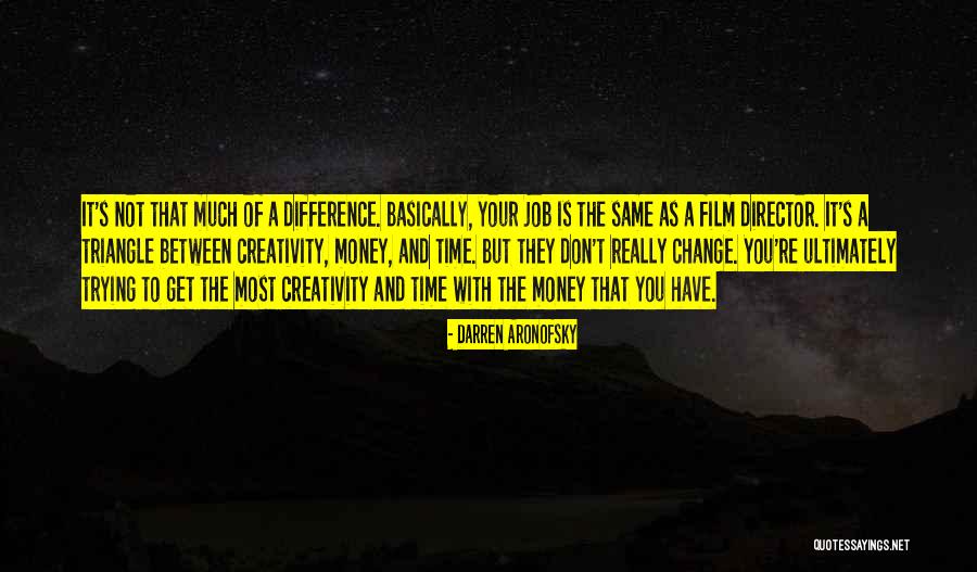 Job Change Quotes By Darren Aronofsky Job Change Quotes By Darren Aronofsky