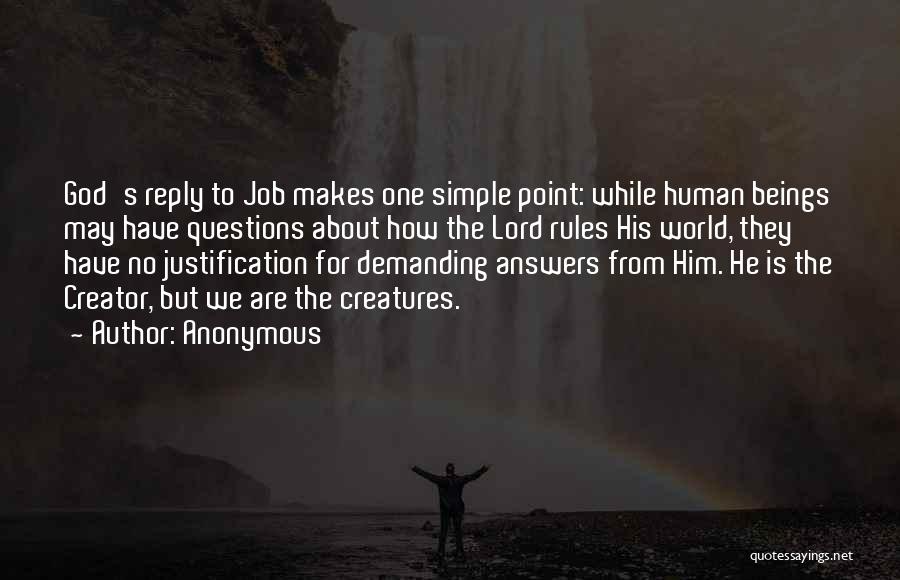 Job Creator Quotes By Anonymous