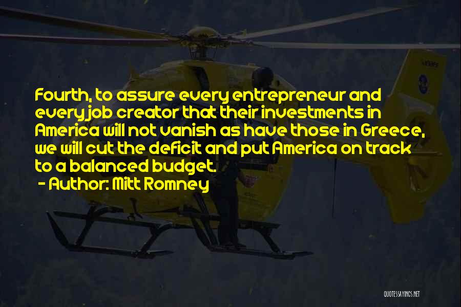 Job Creator Quotes By Mitt Romney