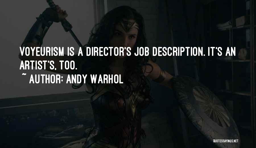 Job Description Quotes By Andy Warhol