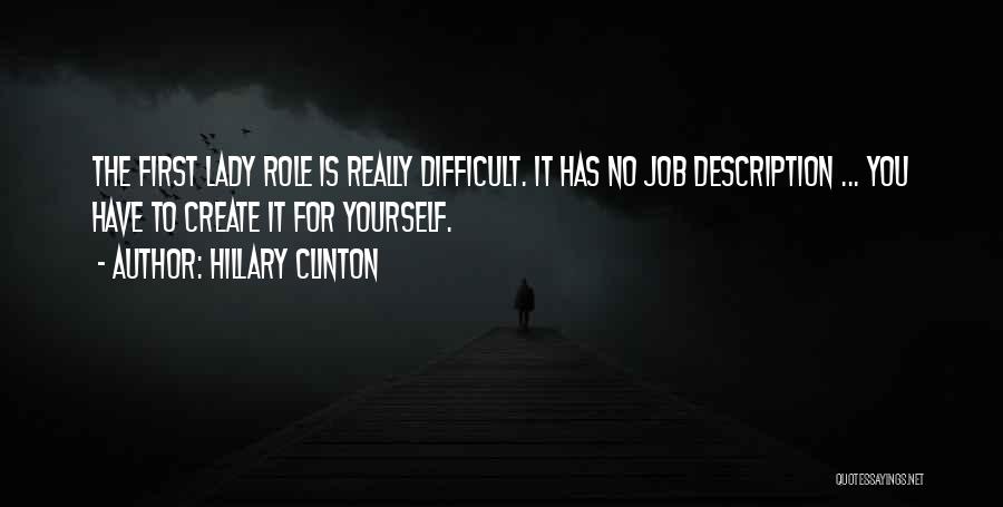 Job Description Quotes By Hillary Clinton