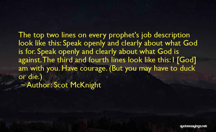 Job Description Quotes By Scot McKnight