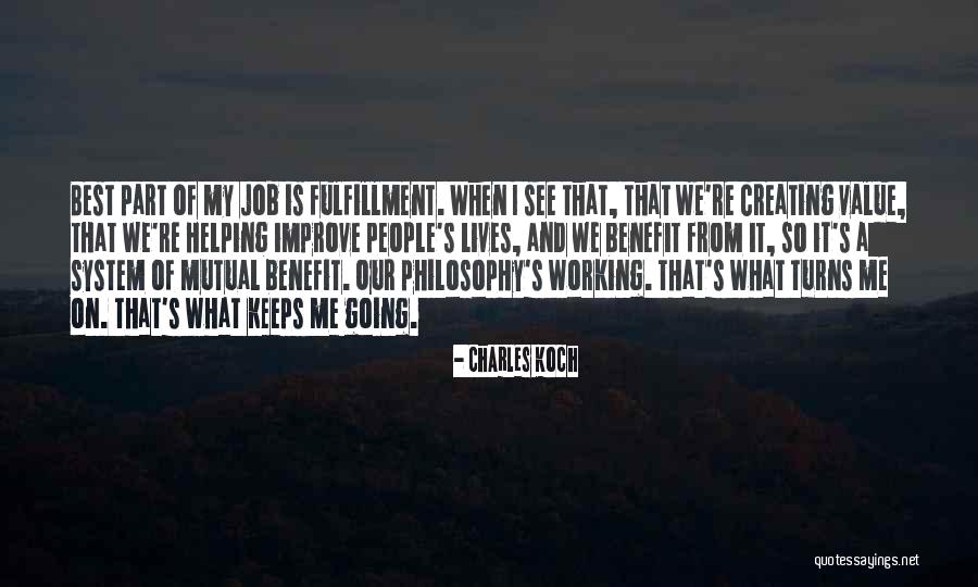 Job Fulfillment Quotes By Charles Koch Job Fulfillment Quotes By Charles Koch