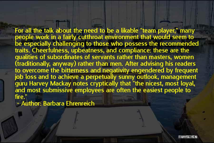 Job Loss Quotes By Barbara Ehrenreich