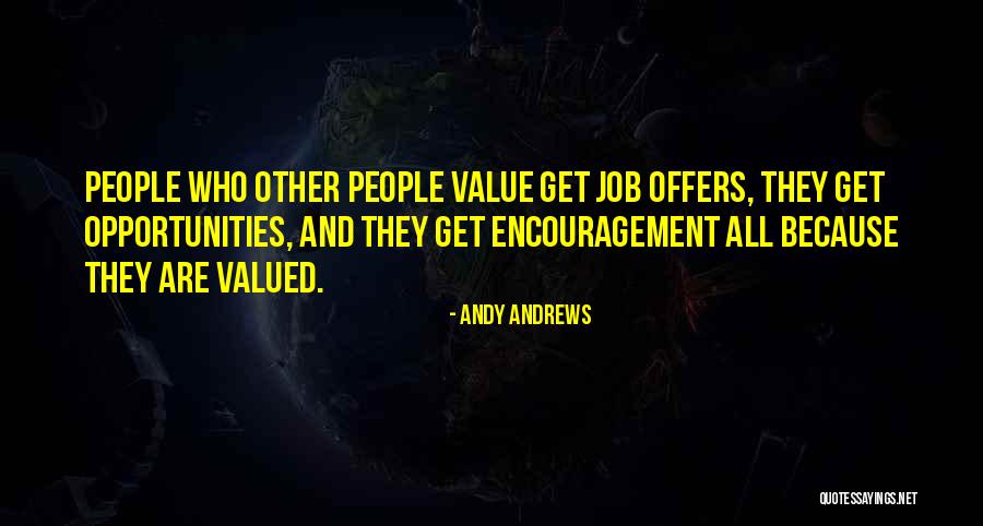 Job Offers Quotes By Andy Andrews