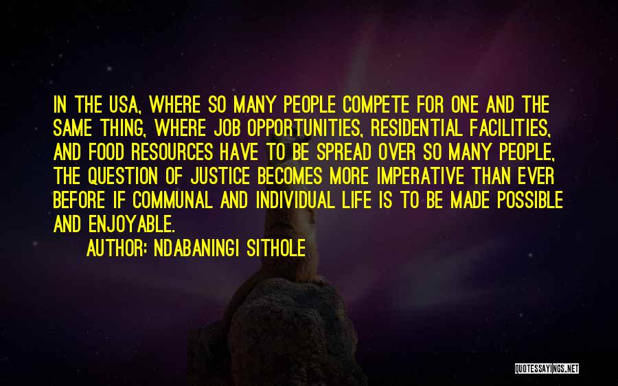 Job Opportunities Quotes By Ndabaningi Sithole