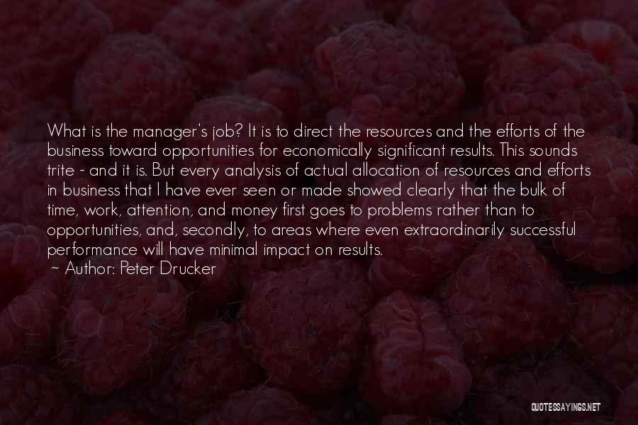 Job Opportunities Quotes By Peter Drucker