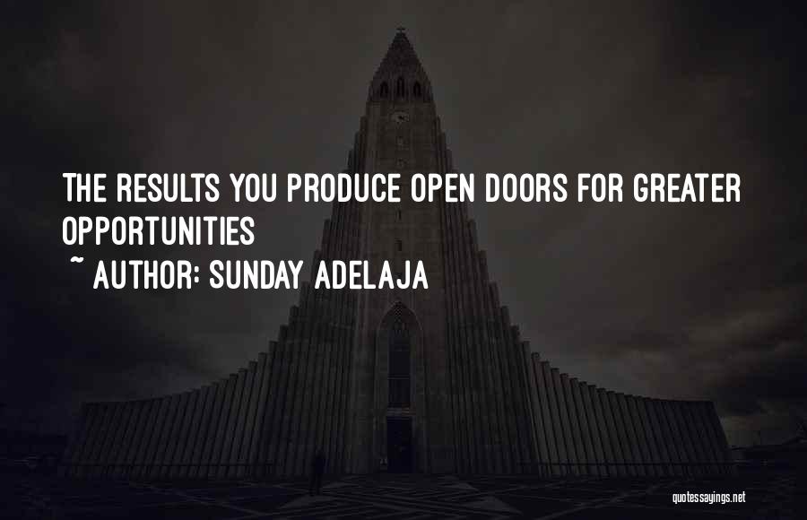 Job Opportunities Quotes By Sunday Adelaja