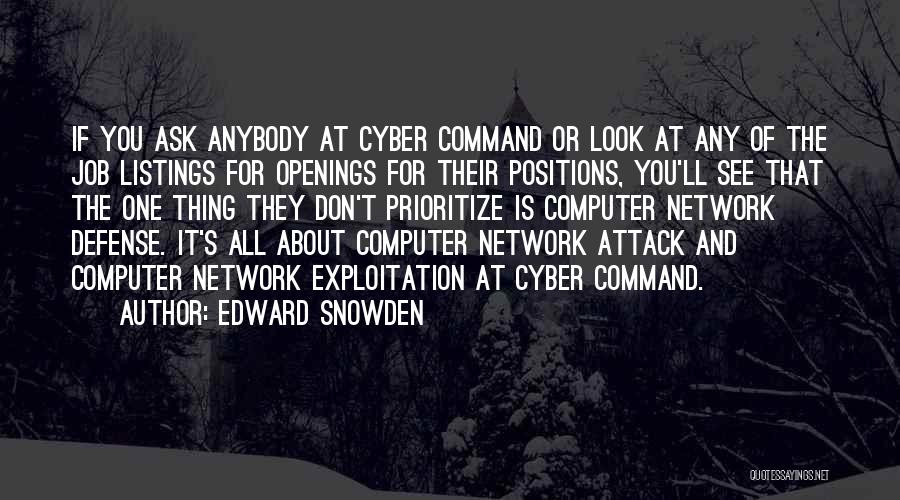 Job Positions Quotes By Edward Snowden