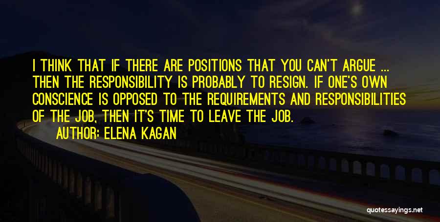 Job Positions Quotes By Elena Kagan