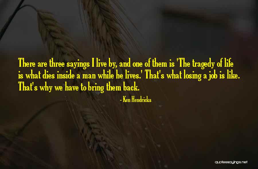 Job Sayings And Quotes By Ken Hendricks