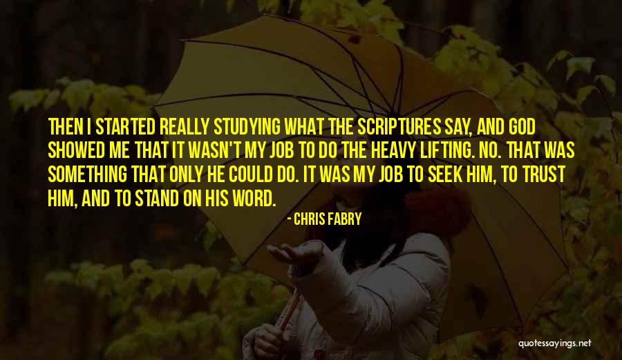 Job Seek Quotes By Chris Fabry