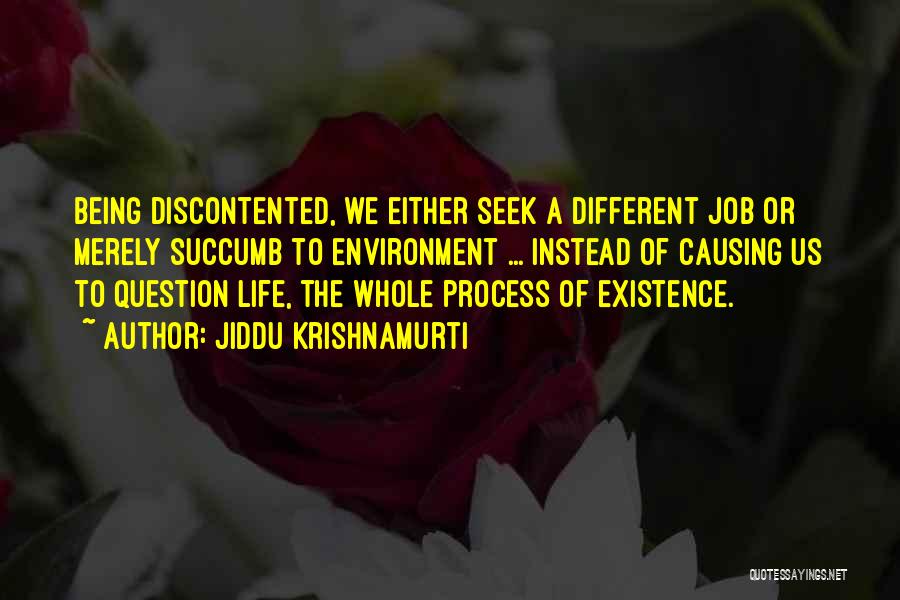 Job Seek Quotes By Jiddu Krishnamurti