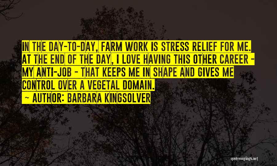 Job Stress Quotes By Barbara Kingsolver