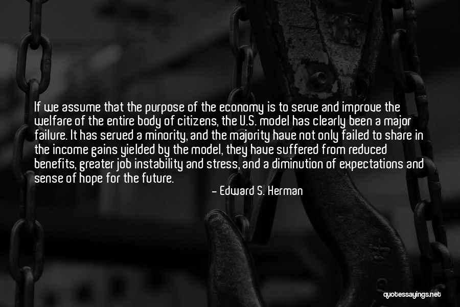 Job Stress Quotes By Edward S. Herman