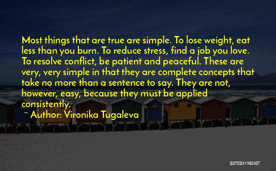 Job Stress Quotes By Vironika Tugaleva