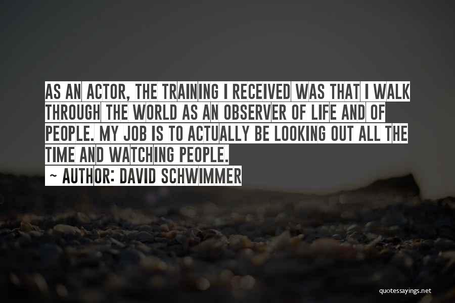 Job Training Quotes By David Schwimmer