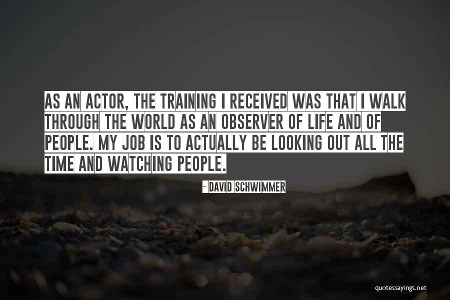 Job Training Quotes By David Schwimmer