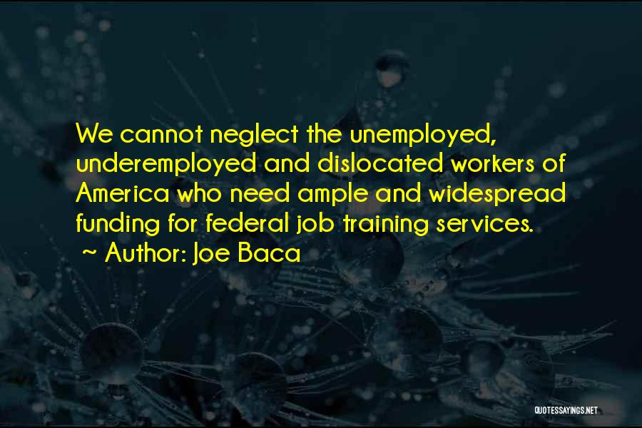 Job Training Quotes By Joe Baca