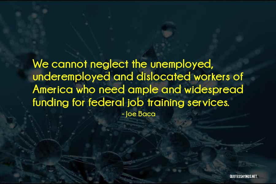 Job Training Quotes By Joe Baca