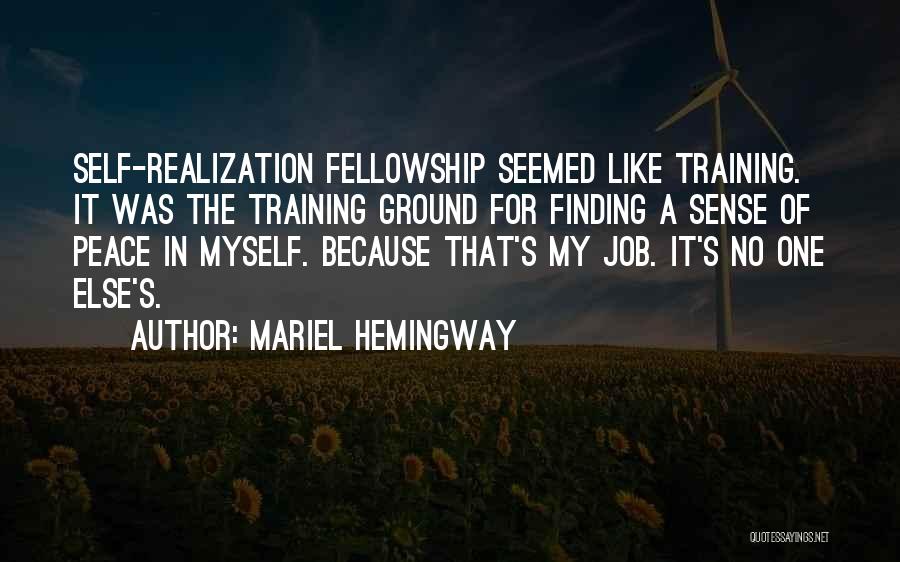 Job Training Quotes By Mariel Hemingway