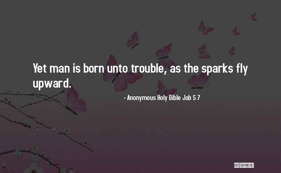 Job Trouble Quotes By Anonymous Holy Bible Job 5 7 Job Trouble Quotes By Anonymous Holy Bible Job 5 7