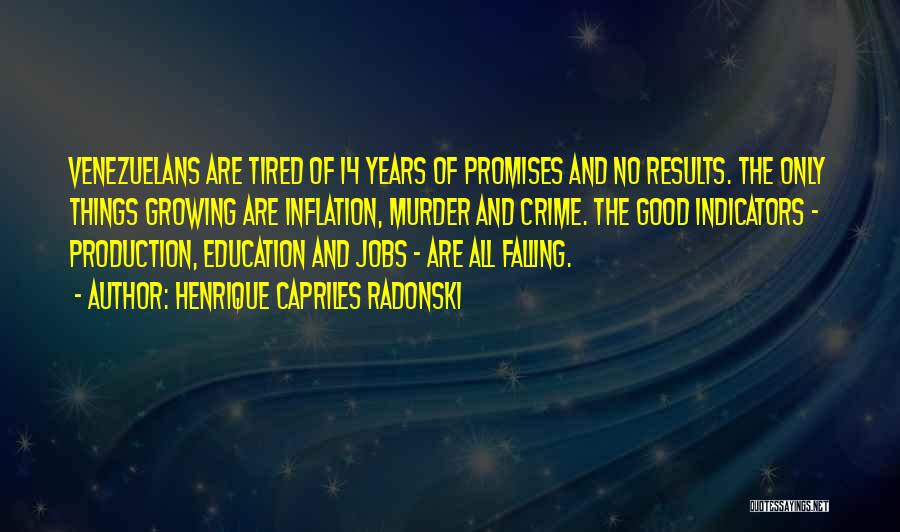 Jobs And Education Quotes By Henrique Capriles Radonski