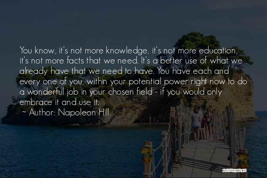 Jobs And Education Quotes By Napoleon Hill