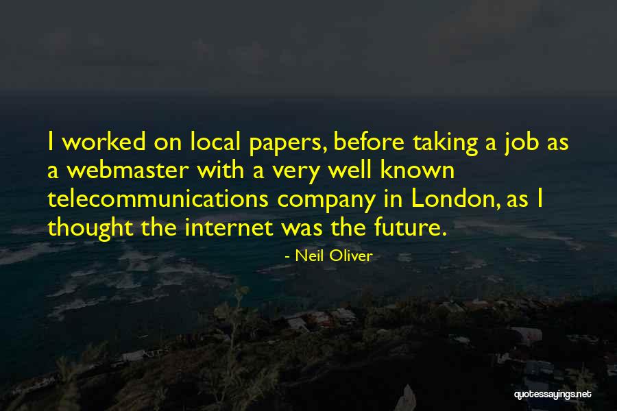 Jobs In The Future Quotes By Neil Oliver Jobs In The Future Quotes By Neil Oliver