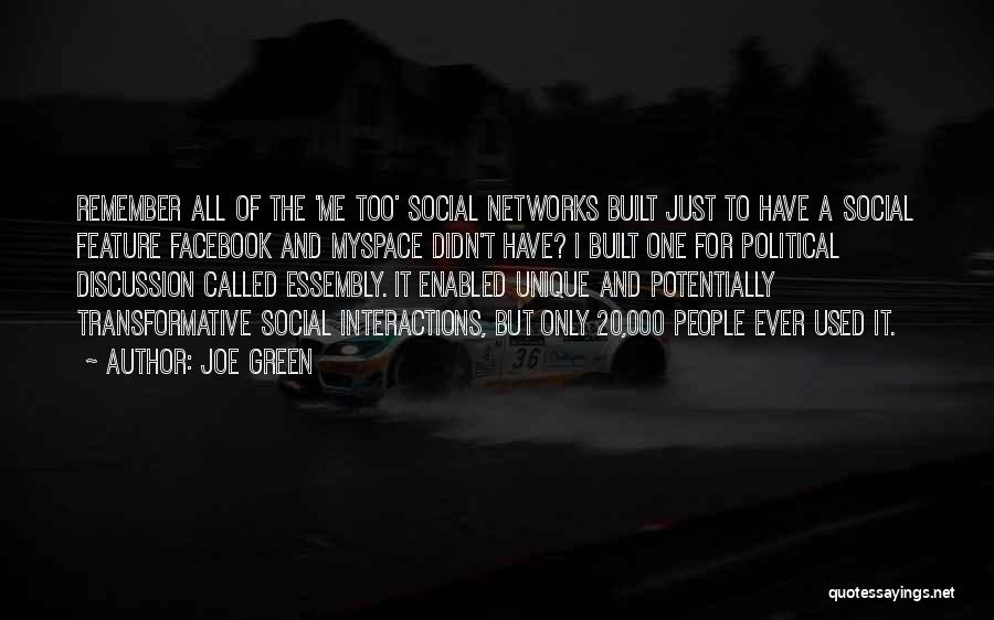 Joe Green Quotes 557710