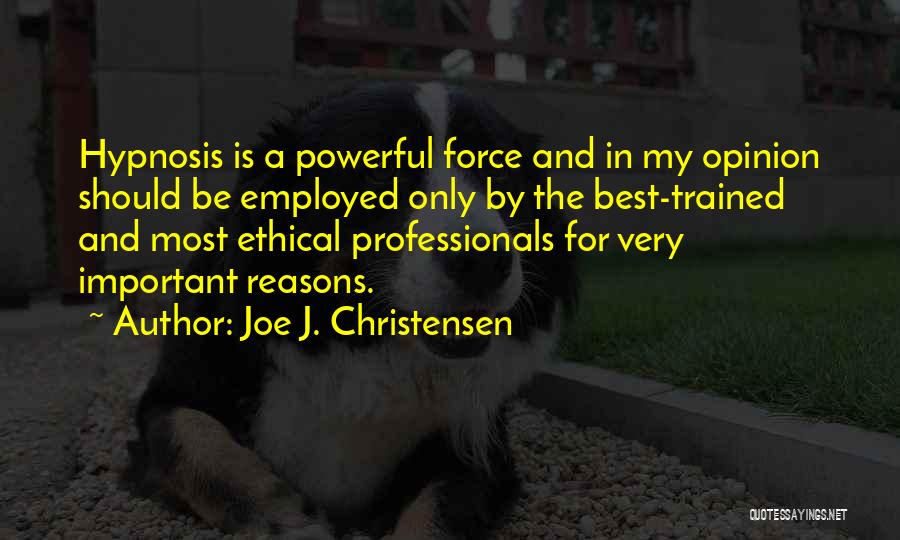 Joe J. Christensen Quotes 1430526