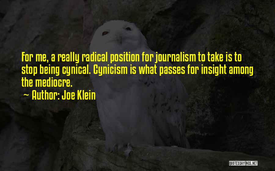 Joe Klein Quotes 355431