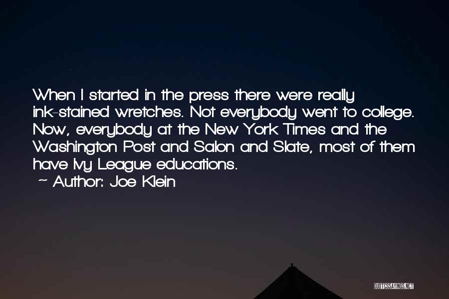 Joe Klein Quotes 592624