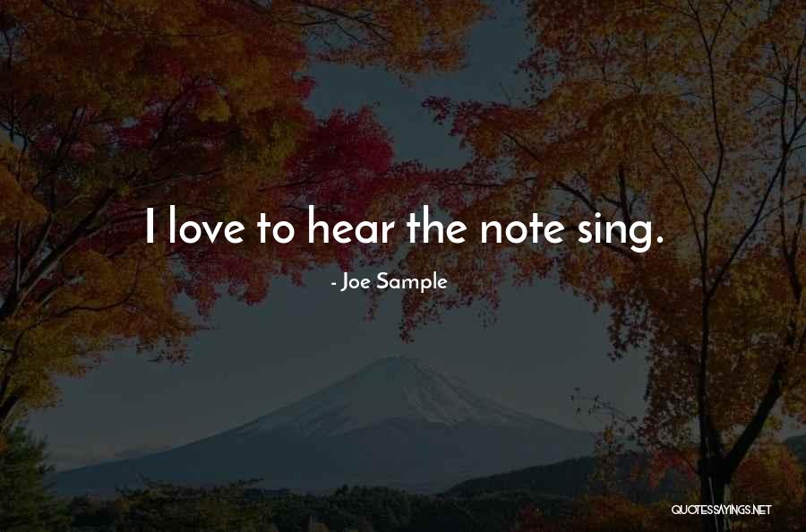 Joe Sample Quotes 466148