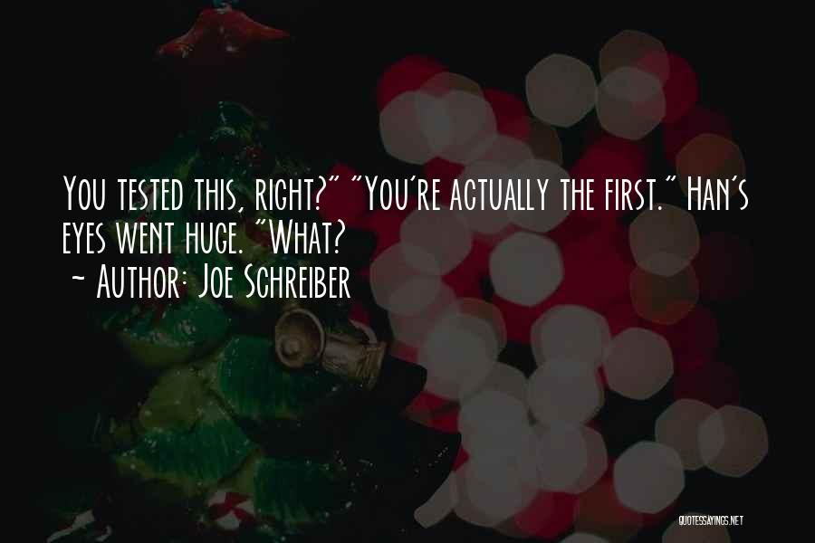 Joe Schreiber Quotes 351869