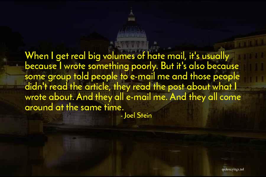 Joel Stein Quotes 428891