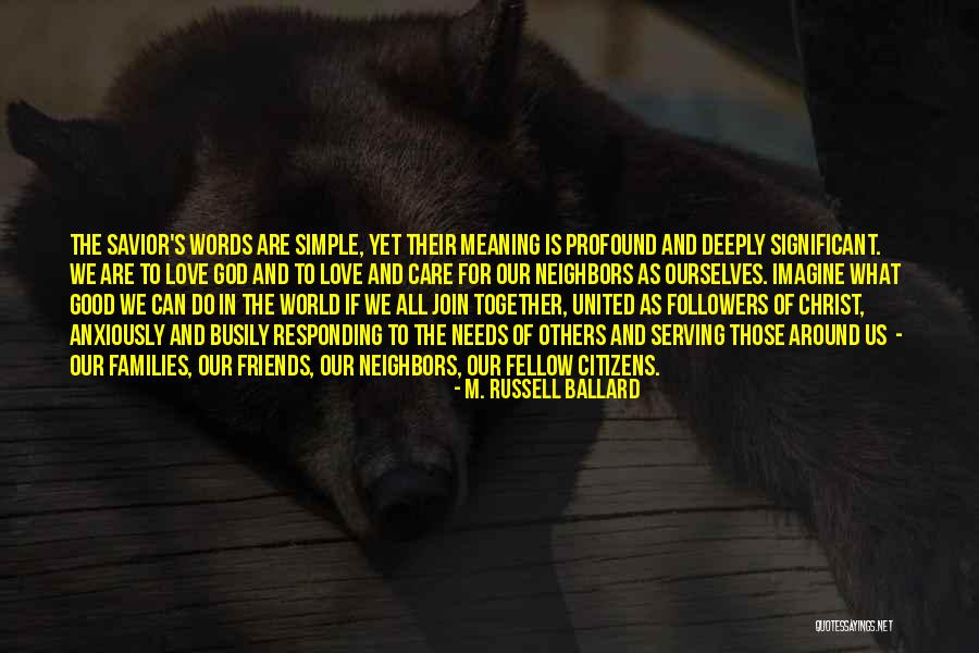Joelho Valgo Quotes By M. Russell Ballard Joelho Valgo Quotes By M. Russell Ballard