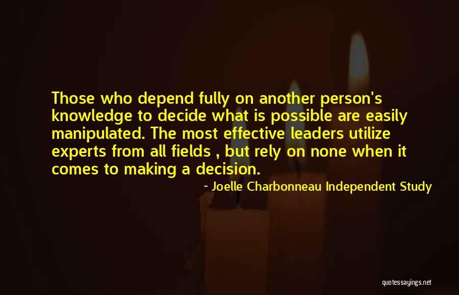 Joelle Charbonneau Independent Study Quotes 223803