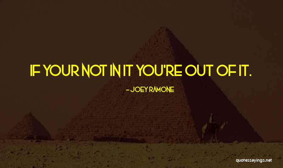 Joey Best Quotes By Joey Ramone