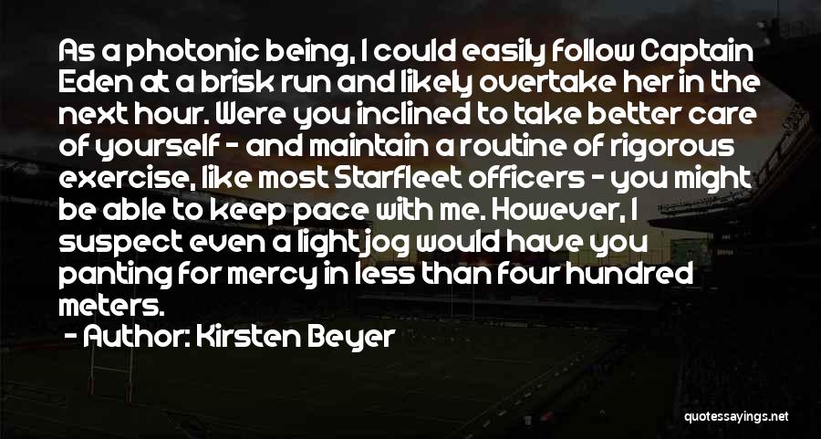 Jog Quotes By Kirsten Beyer