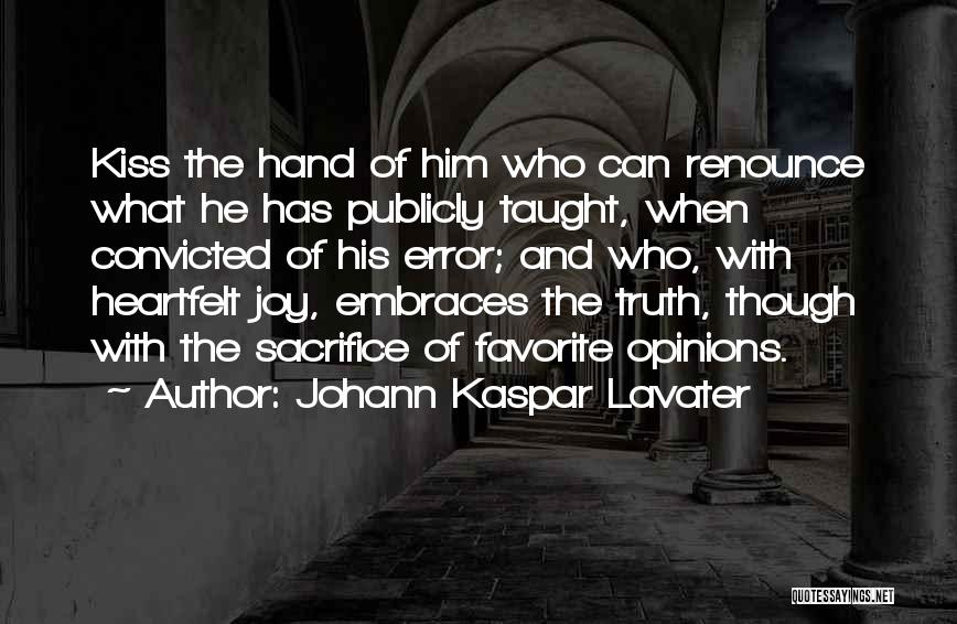 Johann Kaspar Lavater Quotes 695406